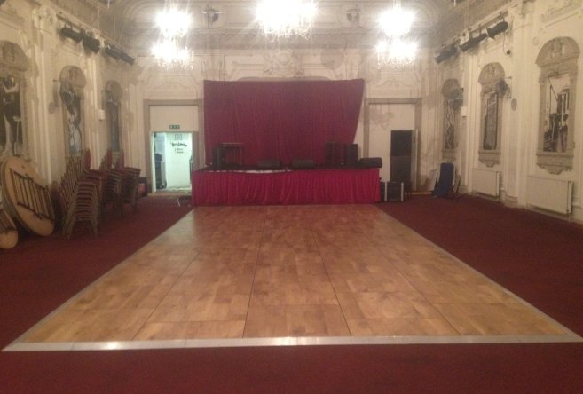 Wooden Effect Wood Effect Dance Floor Hire